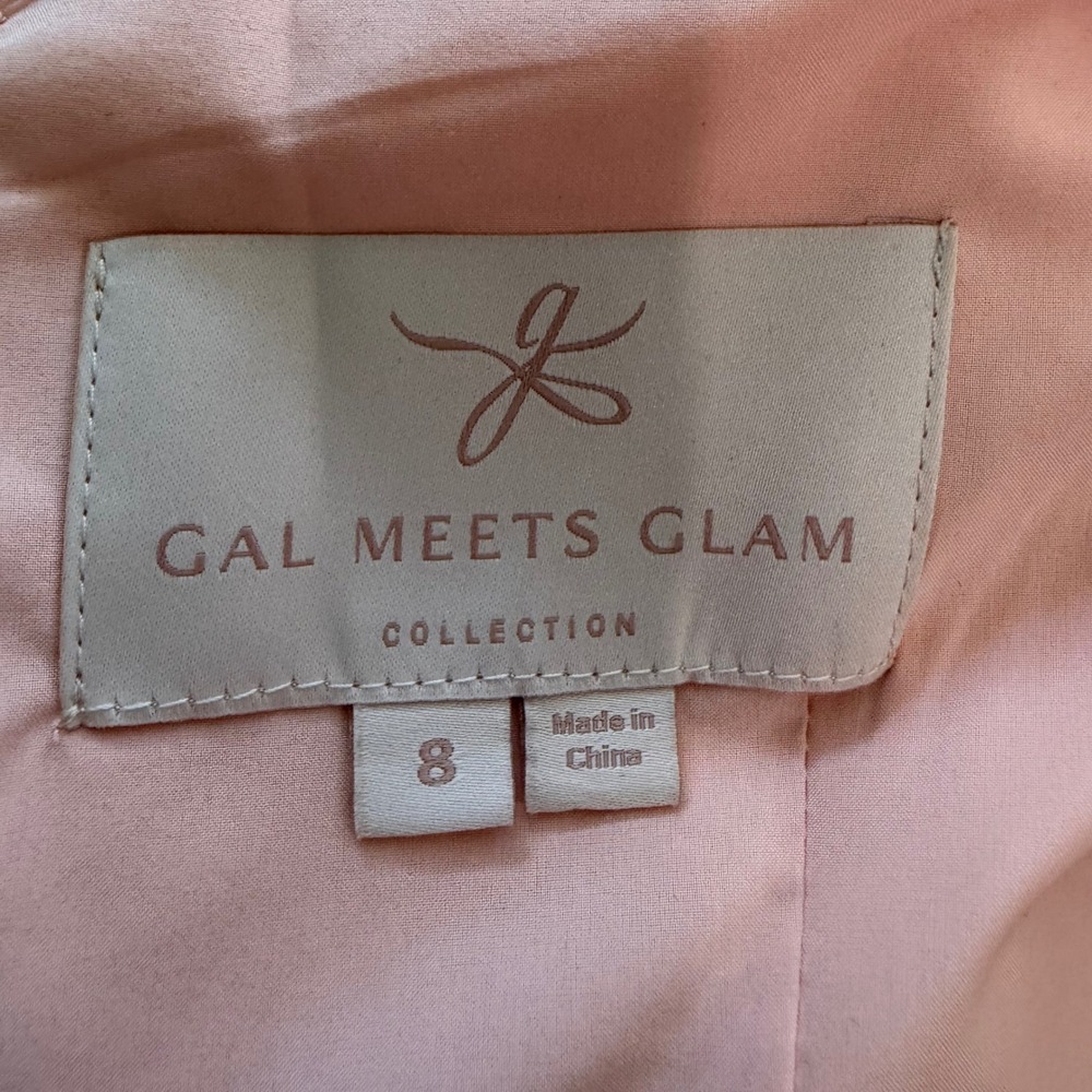 Gal Meets Glam Dress Women 8 Polka Dot Cottagecore Feminine Romantic Linen Blend - Picture 3 of 15